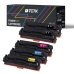 Multipack (5) Toners Multiple colors Compatible with HP Color laserJet, LaserJet Pro, Laserjet Pro Canon LBP - Replaces 125A (CB541A) / 128A (CE321A) / CRG-716 (1979B002)